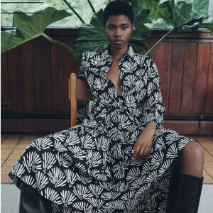 Zara Printed Shirt Dress - Size XL